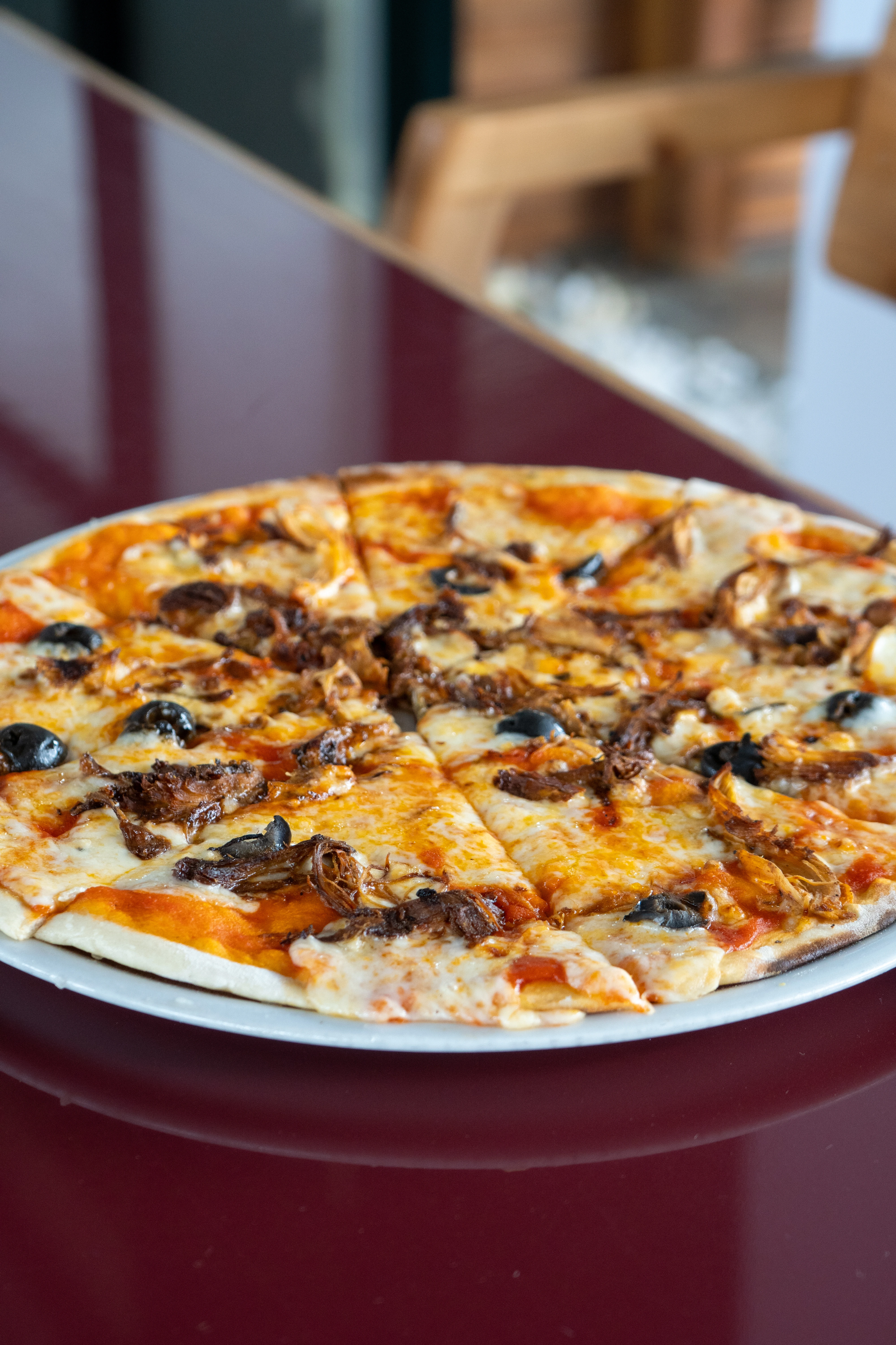 Meat Pizza at Andiamo Italian Restaurant in Addis Ababa