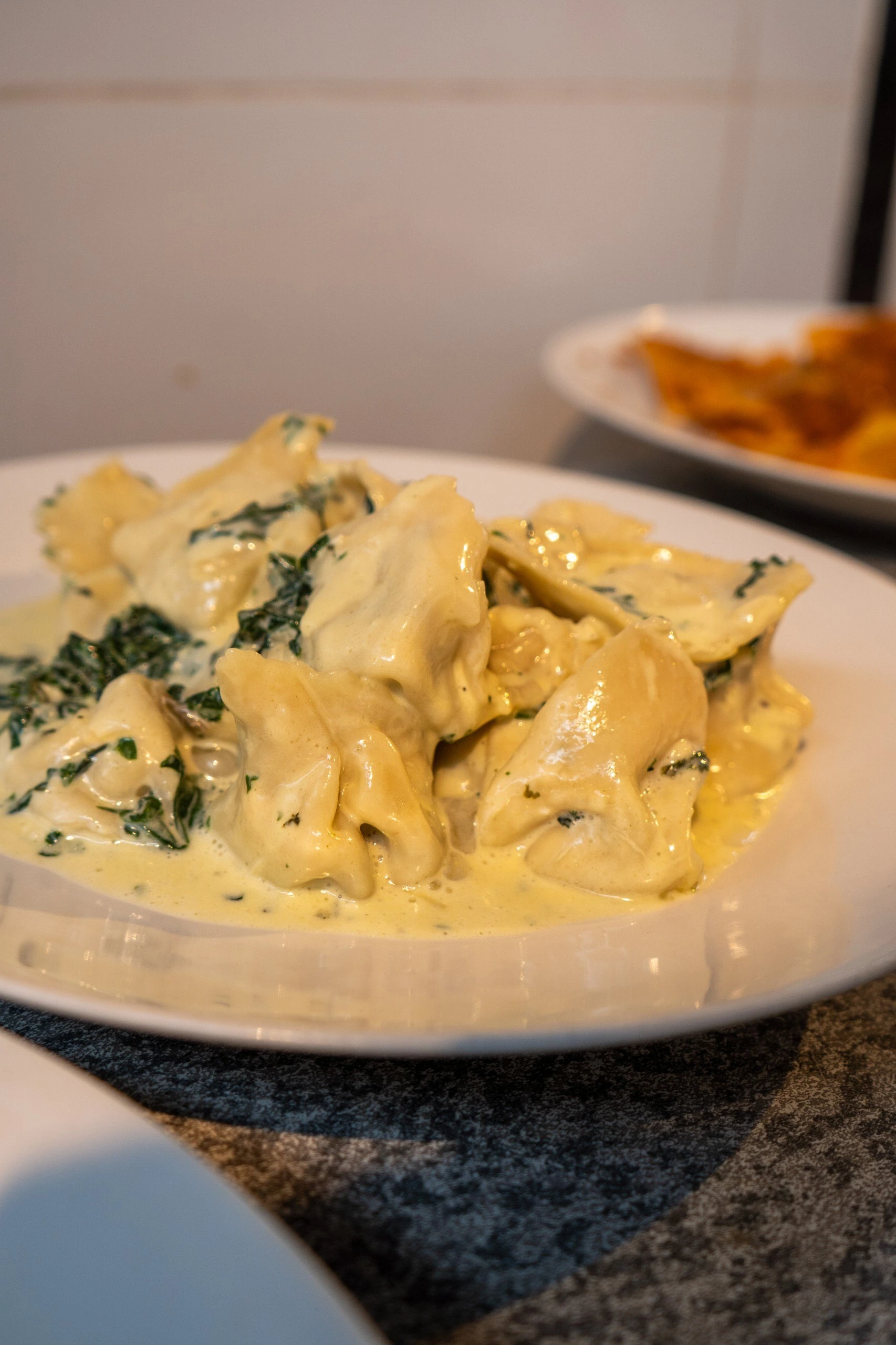 Ravioli on a Plate at Andiamo Italian Restaurant in Addis Ababa